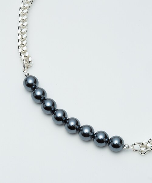 GDC（ジーディーシー）の「【予約商品】PEARL CHAIN NECKLACE（アクセサリー・メンズ・GOLD/SILVER・FREE）」の5枚目の写真