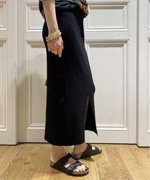 【新品】ドゥーズィエム クラス Diner B RIB タイトスカート生成 Diner B RIB タイトスカート（スカート）｜Deuxieme Classe