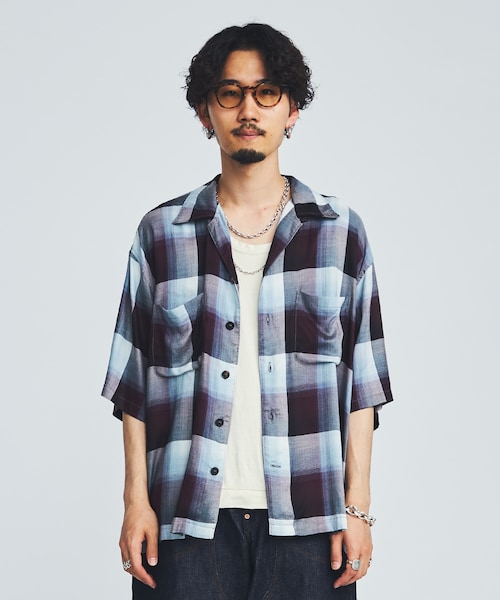 UNUSED(アンユーズド)の「SugarHill OMBRE S/S SHIRT(シャツ/ブラウス・メンズ・BLK/RED/MULTI・2/3)」の3枚目の写真