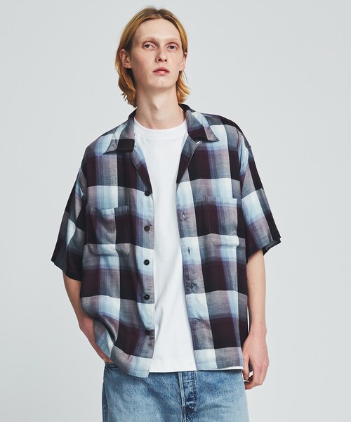 UNUSED(アンユーズド)の「SugarHill OMBRE S/S SHIRT(シャツ/ブラウス・メンズ・BLK/RED/MULTI・2/3)」の4枚目の写真