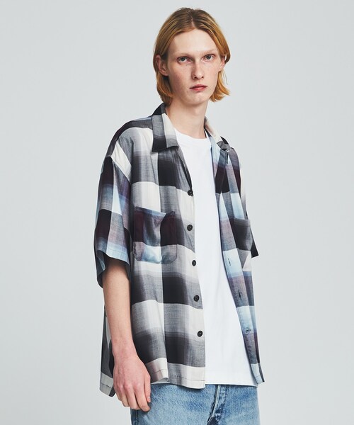 UNUSED(アンユーズド)の「SugarHill OMBRE S/S SHIRT(シャツ/ブラウス・メンズ・BLK/RED/MULTI・2/3)」の6枚目の写真