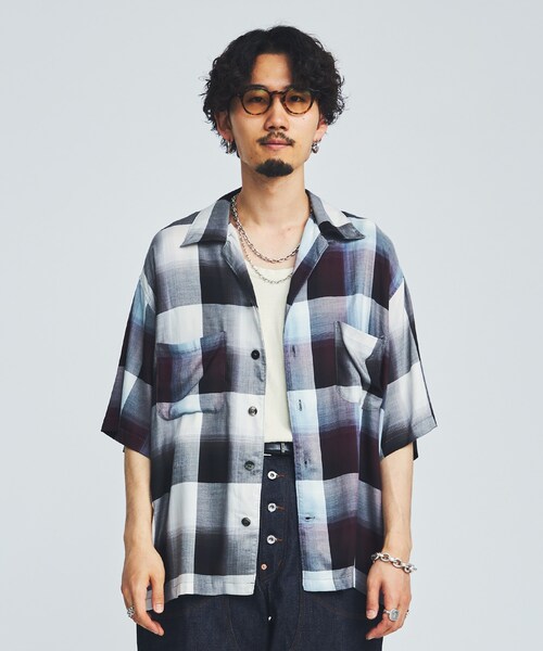 UNUSED(アンユーズド)の「SugarHill OMBRE S/S SHIRT(シャツ/ブラウス・メンズ・BLK/RED/MULTI・2/3)」の5枚目の写真