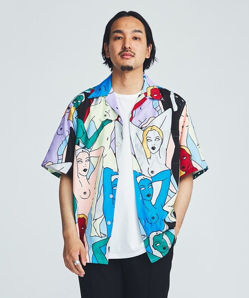 WACKO MARIA(ワコマリア)の「HAWAIIAN SHIRT S/S ( TYPE-2 )(シャツ/ブラウス・メンズ・BLK/MINT/BLU・S/M/L/XL)」の3枚目の写真