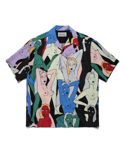 WACKO MARIA(ワコマリア)の「HAWAIIAN SHIRT S/S ( TYPE-2 )(シャツ/ブラウス・メンズ・BLK/MINT/BLU・S/M/L/XL)」の2枚目の写真