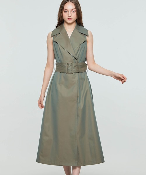 Dessin de Mode（デッサンドモード）の「トレンチワンピース 7DOP-07DS70（ワンピース・レディース・BGE/TAN/KHK・1）」の2枚目の写真