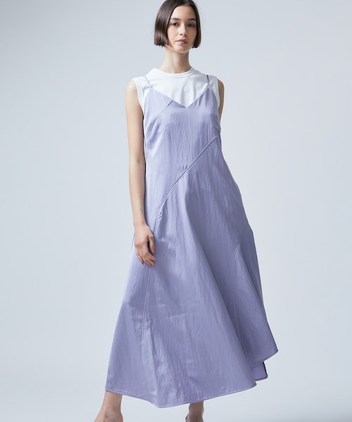 city(シティ)の「シェイプラインキャミソールワンピース(ワンピース・レディース・D.GRY/CCL/BLK/LVD・1/2)」の5枚目の写真