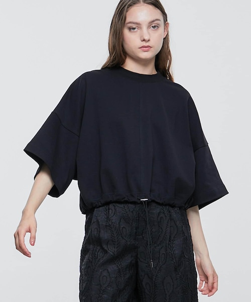 UJOH ドローコードクロップドT スウェット UJOH/ウジョー】《STUDIOUS別注》Drawcord Short T/ドローコード