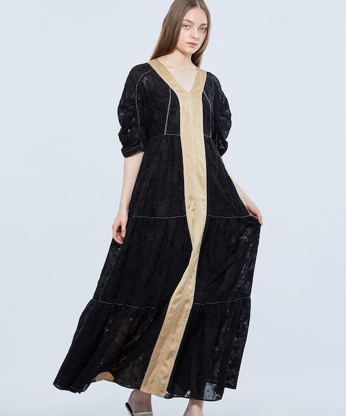 MURRAL（ミューラル）の「Dahlia エンブロイダリーティアードドレス