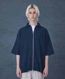PUBLIC TOKYO プリーツニットシャツ シャツカーディガン S～M PUBLIC TOKYO（パブリックトウキョウ）の「プリーツニットシャツ