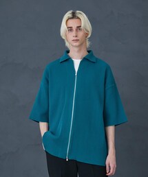 PUBLIC TOKYO プリーツニットシャツ シャツカーディガン S～M PUBLIC TOKYO（パブリックトウキョウ）の「プリーツニットシャツ