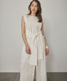 フクレジャガードノースリワンピ