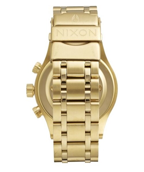 NIXON（ニクソン）の「Nixon 'The 38-20' Crystal Bezel Chronograph Bracelet Watch, 38mm（アナログ腕時計・レディース・Gold）」の2枚目の写真
