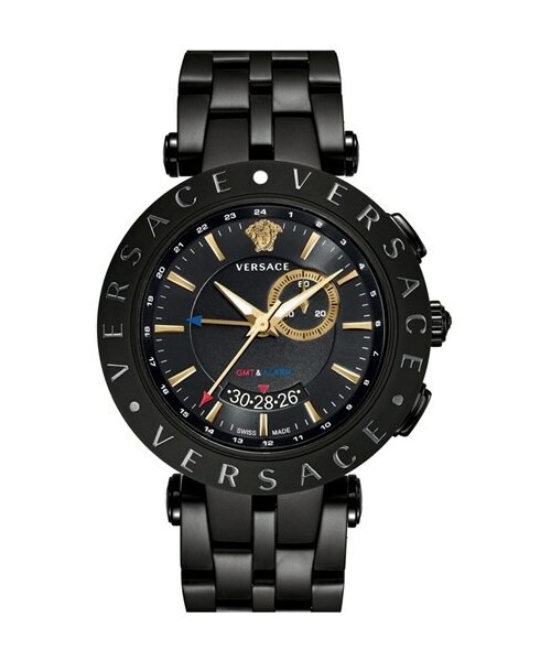 VERSACE（ヴェルサーチ）の「Versace 'V-Race GMT' Bracelet Watch, 46mm（アナログ腕時計）」 - WEAR