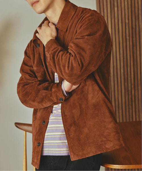 JOURNAL STANDARD relume(ジャーナルスタンダード レリューム)の「《予約》GOAT SUEDE CPO(ジャケット/アウター・キャメル A/(026)/M/在庫あり/L)」の1枚目の写真