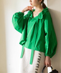 Noble（ノーブル）の「《予約》ギャザーボウタイタフタブラウス（その他）」