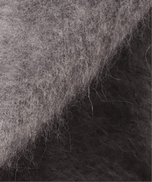 NOBLE ノーブル ファーニットパフカーディガン グレー Noble（ノーブル）の「《追加3》ファーニットパフカーディガン