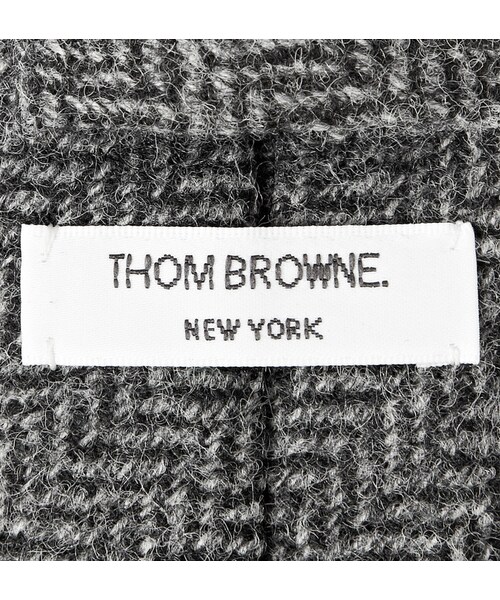 THOM BROWNE（トムブラウン）の「Thom Browne Slim Herringbone Wool-Tweed Tie（ネクタイ・メンズ・Gray・One Size）」の3枚目の写真
