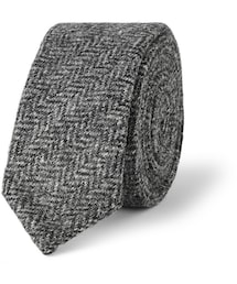 THOM BROWNE | Thom Browne Slim Herringbone Wool-Tweed Tie(ネクタイ)