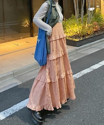 w closet | ★先行予約★【Alley】ギンガムチェックフリルティアードキャミワンピース【8月下旬入荷】(ワンピース/ドレス)