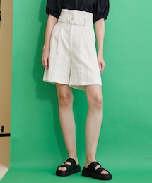 INella | ベルテッドハイウエストショートパンツ(その他パンツ)