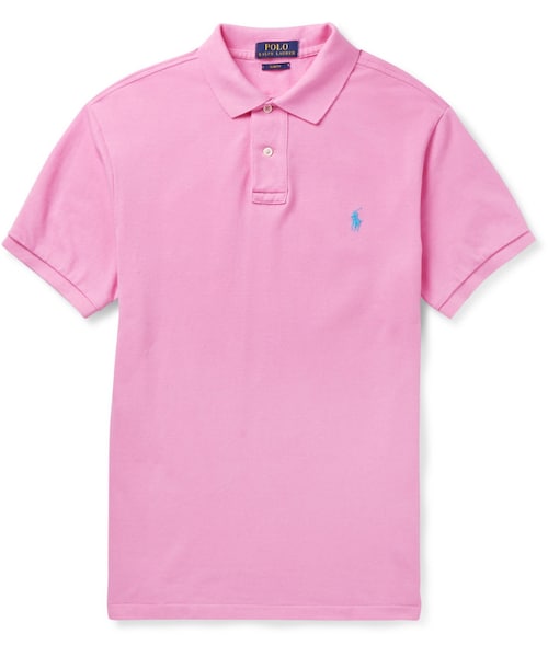 POLO RALPH LAUREN(ポロ ラルフ ローレン)の「Polo Ralph Lauren Cotton-Pique Polo Shirt(ポロシャツ・メンズ・Pink・M/S/L/XL/XXL)」の1枚目の写真