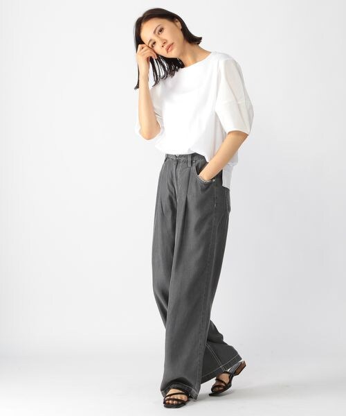 BARNYARDSTORM（バンヤードストーム）の「ランタンスリーブプルオーバー（トップス・レディース・ホワイト10/ブラック19・S(0)/M(1)）」の3枚目の写真