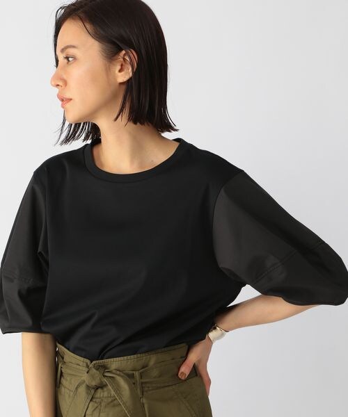 BARNYARDSTORM（バンヤードストーム）の「ランタンスリーブプルオーバー（トップス・レディース・ホワイト10/ブラック19・S(0)/M(1)）」の2枚目の写真