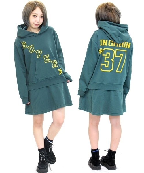 RNA（アールエヌエー）の「SUPER☆パーカーワンピース（ワンピース/ドレス・レディース・杢グレー/ブラック/モスグリーン・M）」の3枚目の写真