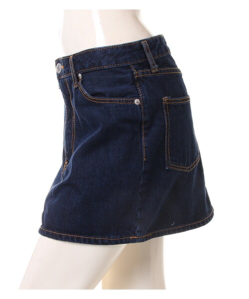 INGNI(イング)の「台形ミニ/スカート(スカート・レディース・オフホワイト/ブルー/インディゴ・M)」の1枚目の写真