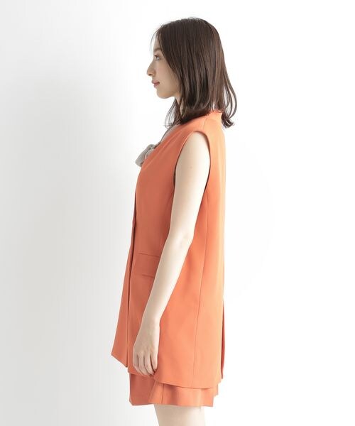 Andemiu(アンデミュウ)の「アソートノーカラージレ(ジャケット/アウター・レディース・ブラック(Fレザー)09/チャコール(ダブルクロス)18/オレンジ(ダブルクロス)45/ベージュ(Fレザー)52・F)」の21枚目の写真