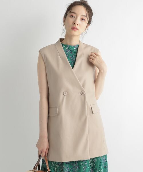 Andemiu(アンデミュウ)の「アソートノーカラージレ(ジャケット/アウター・レディース・ブラック(Fレザー)09/チャコール(ダブルクロス)18/オレンジ(ダブルクロス)45/ベージュ(Fレザー)52・F)」の18枚目の写真