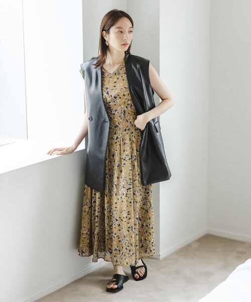 Andemiu(アンデミュウ)の「アソートノーカラージレ(ジャケット/アウター・レディース・ブラック(Fレザー)09/チャコール(ダブルクロス)18/オレンジ(ダブルクロス)45/ベージュ(Fレザー)52・F)」の9枚目の写真