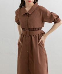 OLIVE des OLIVE | トレンチロングワンピース(ワンピース)
