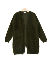 STYLENANDA | バックスリットアンゴラシャギーニットカーディガン(ジャケット/アウター)