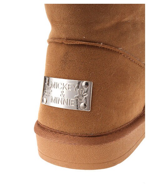 E hyphen world gallery（イーハイフンワールドギャラリー）の「【Special Price】Mickey&Minnieブーツ（ショートブーツ・レディース・グレー/ブラック/ベージュ・S/M/L/F）」の8枚目の写真