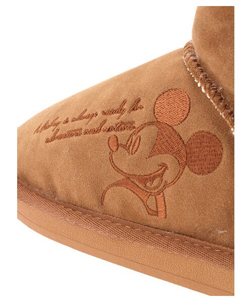 E hyphen world gallery（イーハイフンワールドギャラリー）の「【Special Price】Mickey&Minnieブーツ（ショートブーツ・レディース・グレー/ブラック/ベージュ・S/M/L/F）」の7枚目の写真
