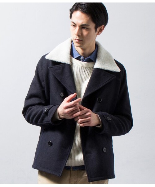 JUNRED（ジュンレッド）の「エリボアPコート（コート・メンズ・グレー/ネイビー・0/1/2）」の2枚目の写真