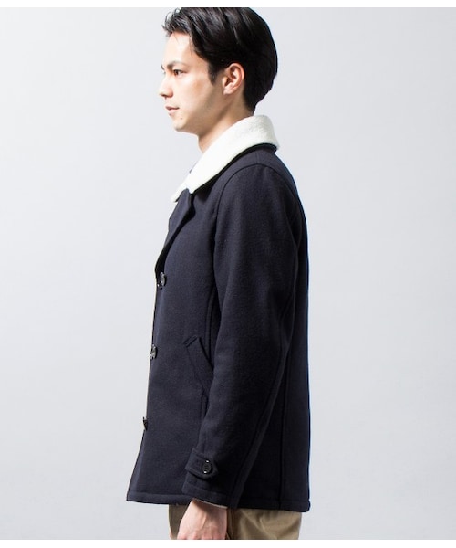 JUNRED（ジュンレッド）の「エリボアPコート（コート・メンズ・グレー/ネイビー・0/1/2）」の4枚目の写真