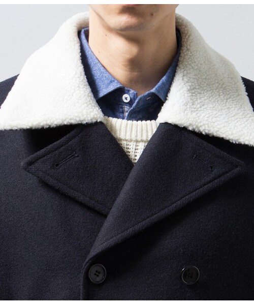 JUNRED（ジュンレッド）の「エリボアPコート（コート・メンズ・グレー/ネイビー・0/1/2）」の6枚目の写真