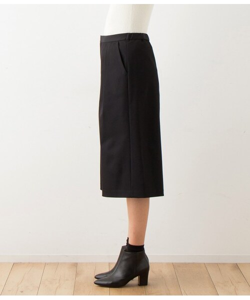 ADAM ET ROPE'（アダムエロペ）の「ツイル キュロットパンツ（パンツ・レディース・ブラック/オフホワイト/カーキ・36/38）」の5枚目の写真