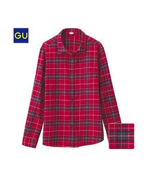 GU | （GU）チェックシャツ（レギュラー）Ａ(トップス)