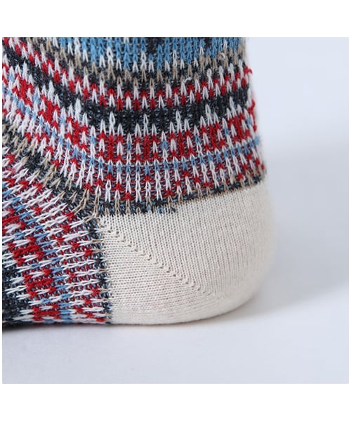 靴下屋（クツシタヤ）の「フェアアイル雪柄ソックス（ソックス・靴下・レディース・キナリ/チャコールモク/ベージュモク/アカ/ダークオレンジ/グリーン/コン・22.0～24.0cm）」の13枚目の写真