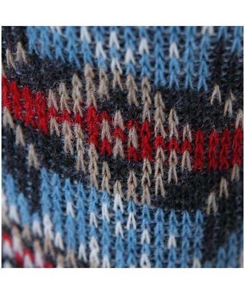 靴下屋（クツシタヤ）の「フェアアイル雪柄ソックス（ソックス・靴下・レディース・キナリ/チャコールモク/ベージュモク/アカ/ダークオレンジ/グリーン/コン・22.0～24.0cm）」の15枚目の写真