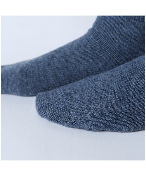 靴下屋（クツシタヤ）の「紡毛リブ無地ソックス（ソックス・靴下・レディース・キナリモク/クロ/グレーモク/チャコールモク/キャメル/ラスベリー/アカ/エンジ/ゴールド/モスグリーン/インディゴブルーモク/バイオレット・22.0～24.0cm）」の19枚目の写真