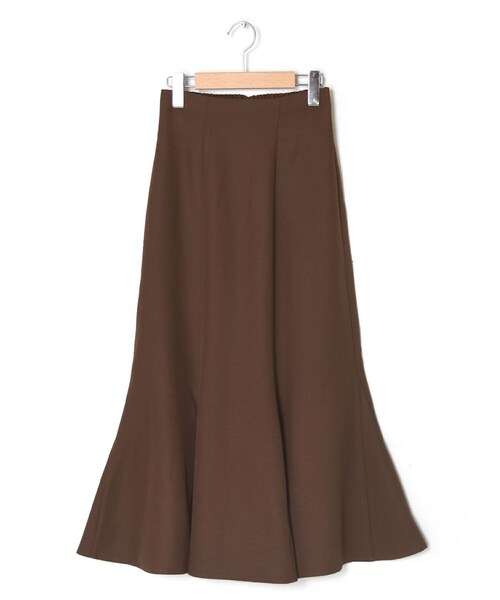 w closet（ダブルクローゼット）の「マーメイドスカート（スカート・レディース・アイボリー/マスタード/ブラウン/ブラック・FREE）」の7枚目の写真