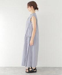 Spick&Span サイドギャザーストライプワンピース　36 Spick&Span サイドギャザーストライプワンピース 36 - メルカリ