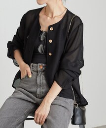 COLLAGE GALLARDAGALANTE | メッシュシャツジャケット(シャツ/ブラウス)