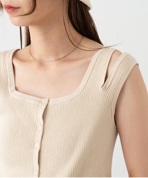 Kastane | 肩スリットあきタンク(タンクトップ)