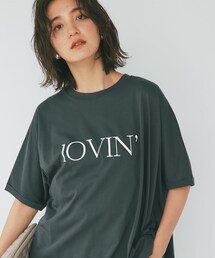 RIVE DROITE（リヴドロワ）の「予約【モードなロゴがポイント】LOVIN’オーバーTシャツ（Tシャツ/カットソー）」