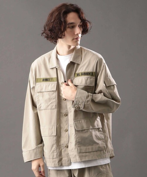 AVIREX（アヴィレックス）の「【MILITARY GARMENTS】バギー フィット B.D.U. ジャケット/BAGGY FIT B.D.U. JACKET（ジャケット/アウター・ブラック/ベージュ/オリーブ・1/2/3）」の12枚目の写真